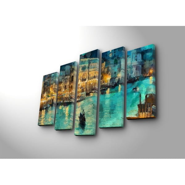 Obrazy v súprave 5 ks Venice – Wallity-image-2