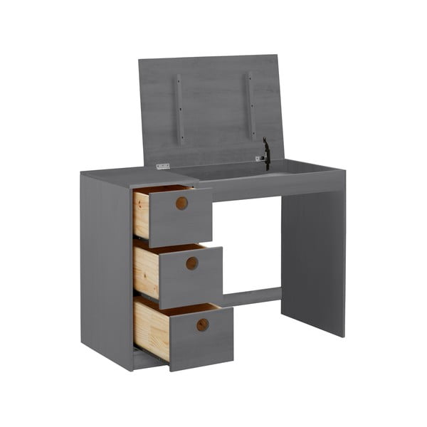 Pracovný stôl z borovicového dreva 50x100 cm Alpi – Støraa-image-2