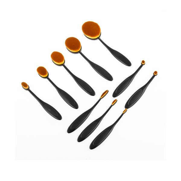 Sada 11 oválnych kozmetických štetcov v úložnej škatuli InnovaGoods-image-3