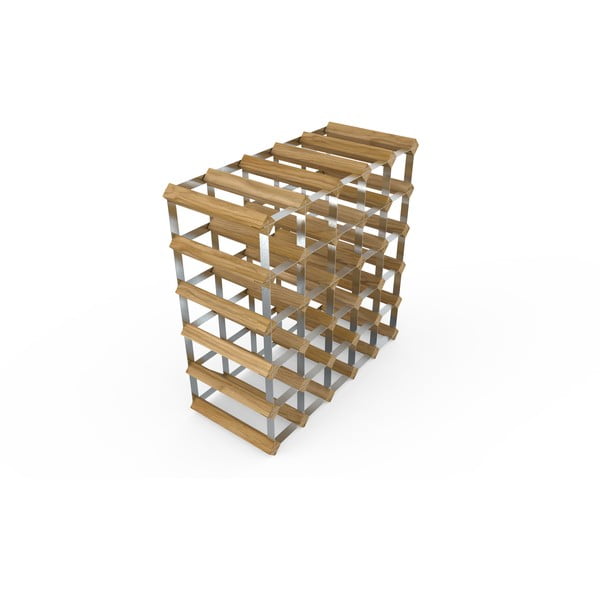 Regál na víno z dubového dreva na 30 fliaš - RTA-image-2