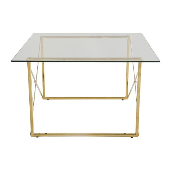 Kovový skladací jedálenský stôl s nohami v zlatej farbe RGE Cross
