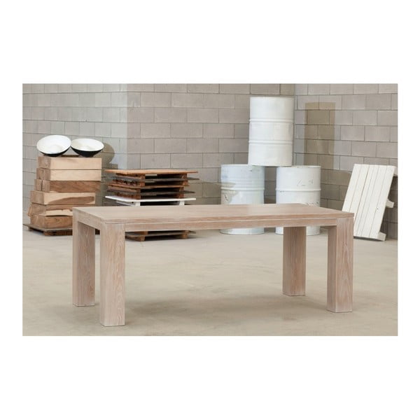 Rozkladací jedálenský stôl z masívneho jaseňového dreva Castagnetti Nevada, 220 cm