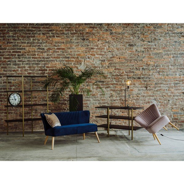 Knižnica v čierno-zlatej farbe 110x150 cm Rave - CustomForm-image-4