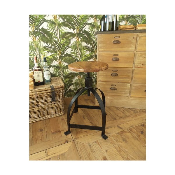 Stolička so sedadlom z agátového dreva Orchidea Milano Industrial