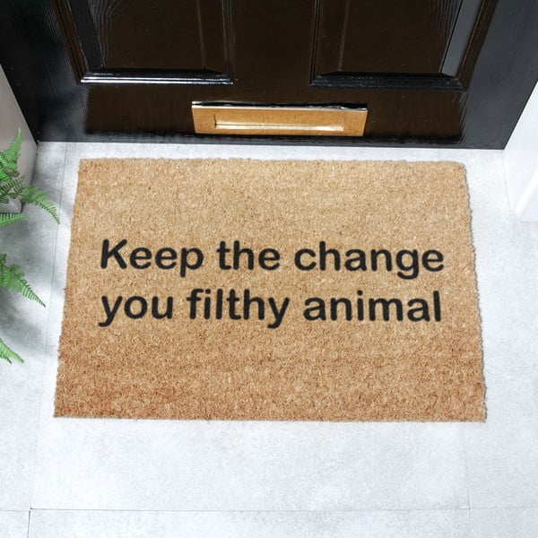 Rohožka z kokosového vlákna 40x60 cm Keep the Change – Artsy Doormats-image-2