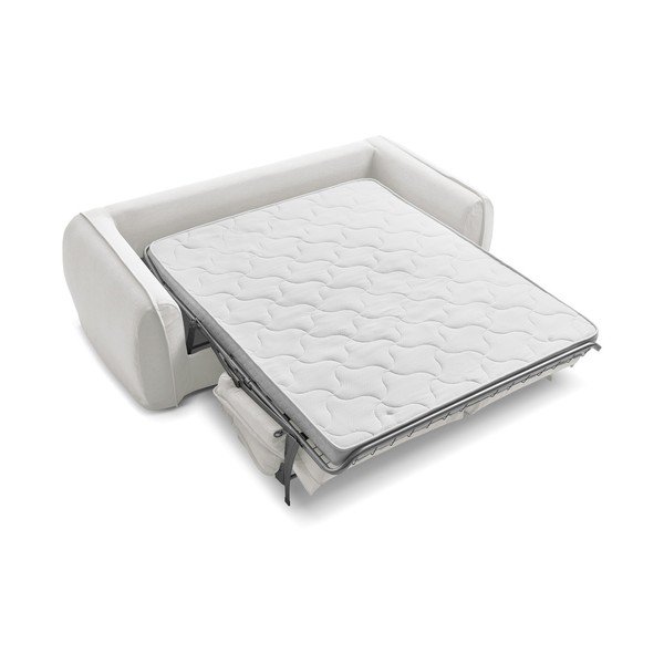 Biela pohovka na každodenné spanie/rozkladacia 236 cm Archimede – Bobochic Paris-image-4