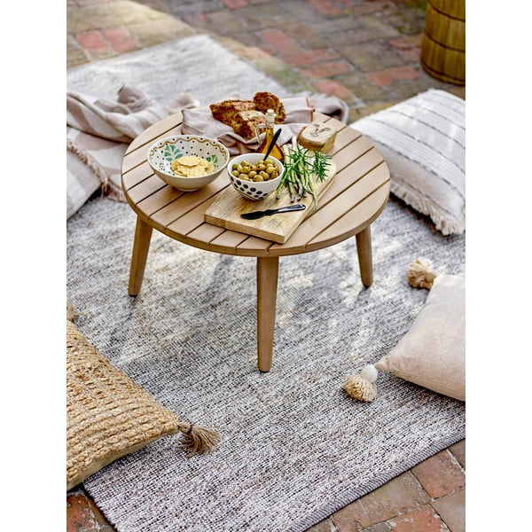 Okrúhly konferenčný stolík z masívu akácie v prírodnej farbe ø 64 cm Sorrento – Bloomingville-image-1