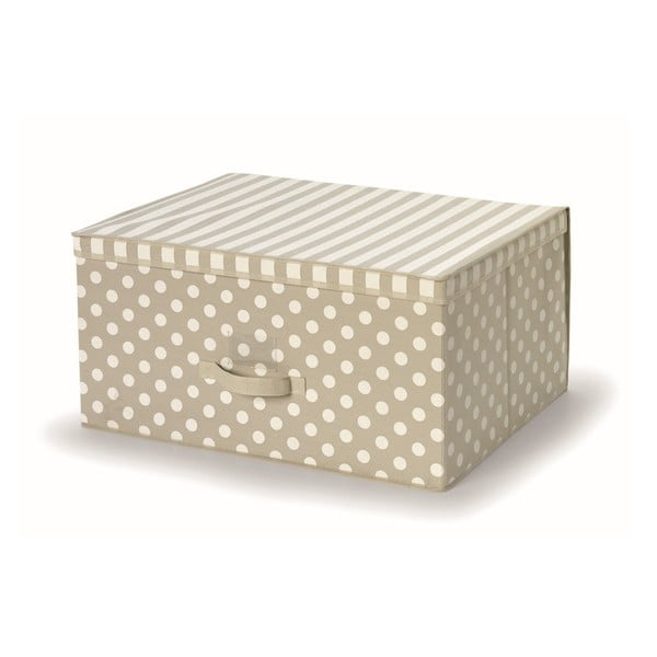 Béžový uložný box s vrchnákom Cosatto Trend, 45 × 60 cm