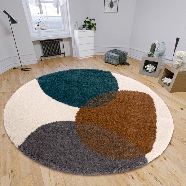 Hnedý okrúhly koberec ø 160 cm Arti – Hanse Home-image-1