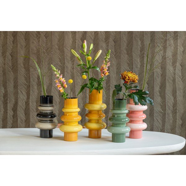 Oranžová železná váza (výška  30 cm) Grato – PT LIVING-image-2