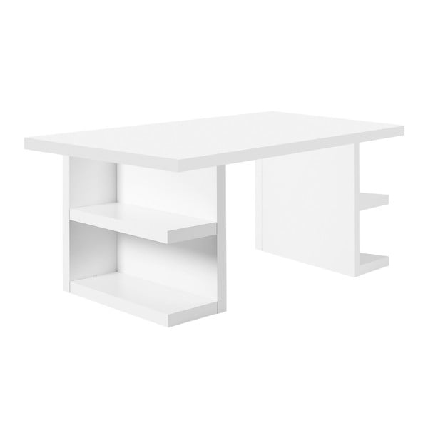 Biely pracovný stôl TemaHome Multi, 180 cm