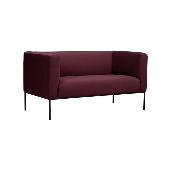 Bordová červená dvojmiestna pohovka Windsor & Co Sofas Neptune-image-1