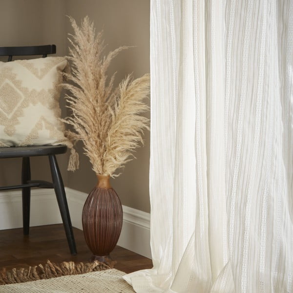 Biela voálová záclona 140x183 cm Zofia Broderie Anglaise – Pineapple Elephant-image-3