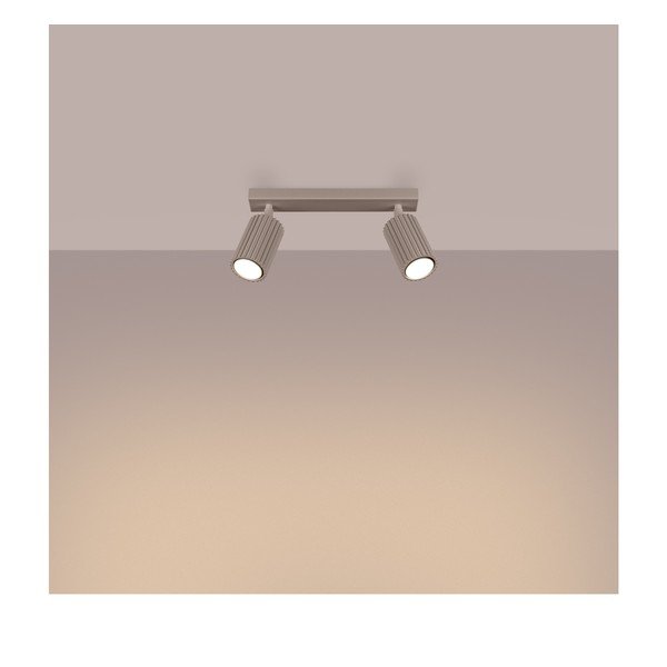 Taupe kovové bodové svietidlo 6,5x30 cm Gleam – Sollux-image-1