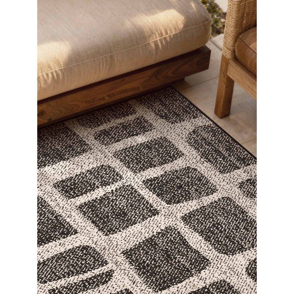 Čierny/krémovobiely vnútorný a vonkajší koberec 160x230 cm Haringey Ruskin – Ted Baker-image-2