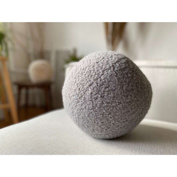 Dekoračný vankúš z materiálu buklé ø 20 cm Top – Mioli Decor-image-1