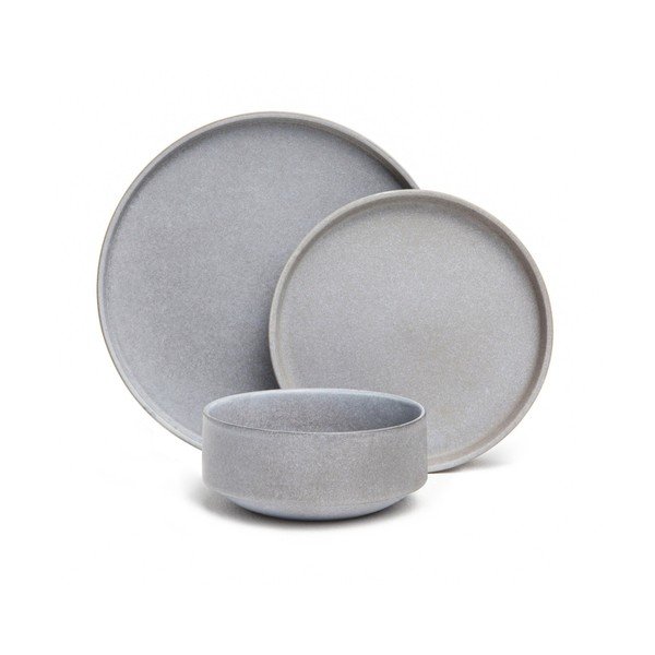 12-dielna súprava sivej kameniny Bonami selection Malia