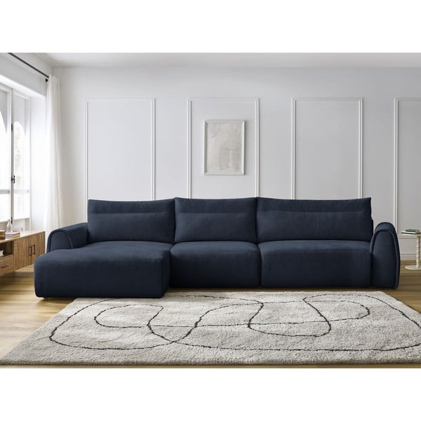 Tmavomodrá rohová pohovka Aden – Bobochic Paris-image-1