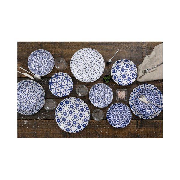 Porcelánová jedálenská súprava 18 ks Dark Bodrum – VDE Tivoli 1996-image-2