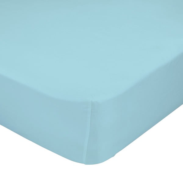 Modrá elastická plachta z čistej bavlny, 90 × 200 cm