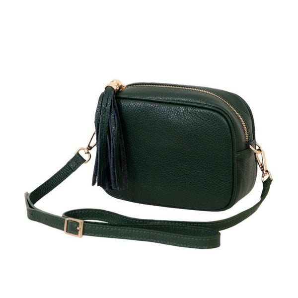 Zelená kabelka / listová kabelka z pravej kože Andrea Cardone Pezzo