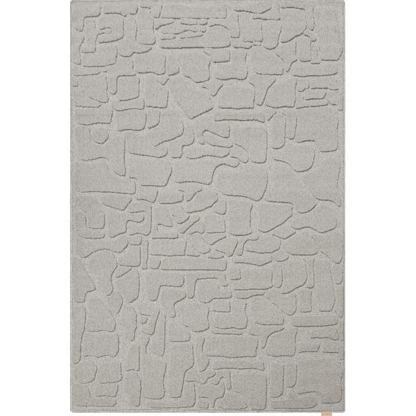 Sivý vlnený koberec 160x230 cm Morphic Dunes – Agnella