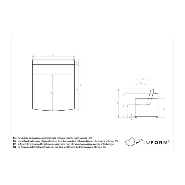 Svetlohnedý modul pohovky Lulu – Miuform-image-4