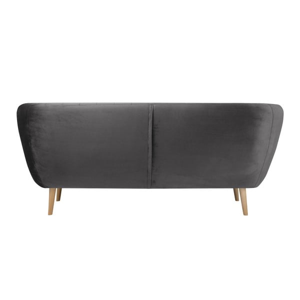 Sivá trojmiestna pohovka Mazzini Sofas Benito-image-2