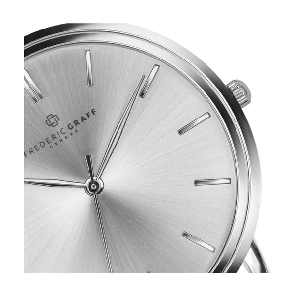 Unisex hodinky s remienkom v striebornej farbe Frederic Graff Breithorn-image-1