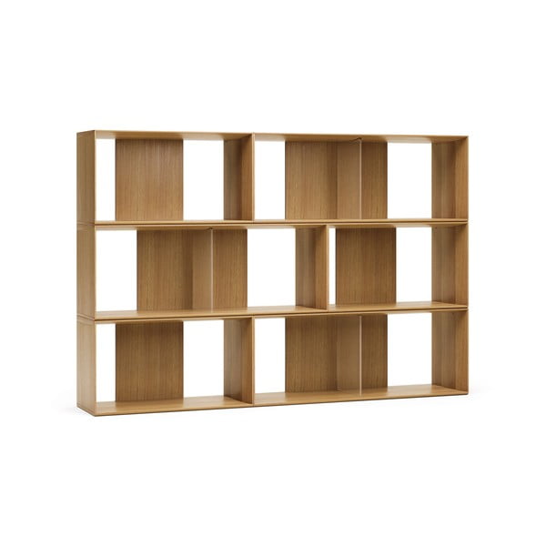 Modulárny policový systém v dekore duba v prírodnej farbe 6 ks 168x114 cm Litto – Kave Home-image-2