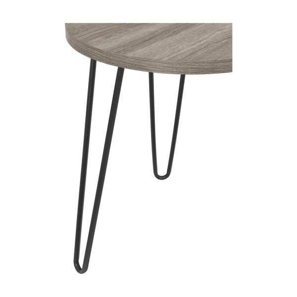 Hnedosivý odkladací stolík Støraa Owen, ø 50 cm-image-4