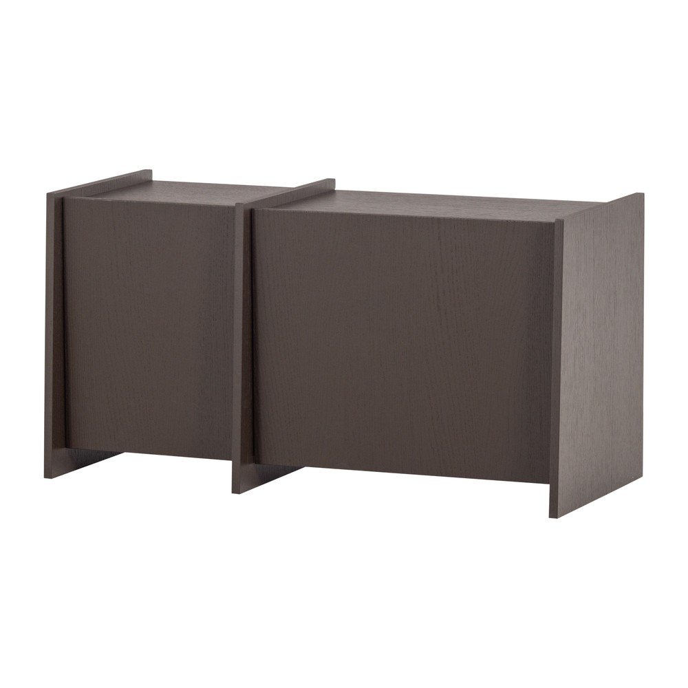 E-shop Tmavohnedý TV stolík v dekore jaseňa 102x53x44 cm Brock – WOOOD