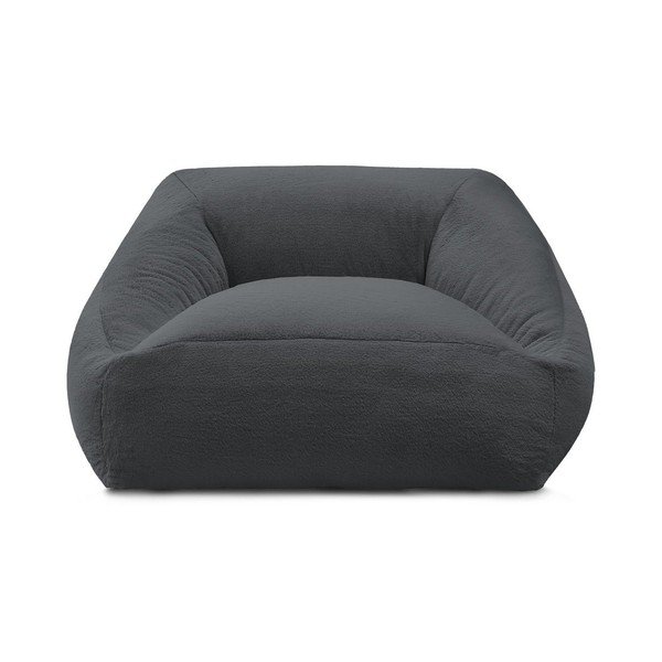 Tmavosivý sedací vak z umelej kožušiny Lilibet – Bobochic Paris-image-3