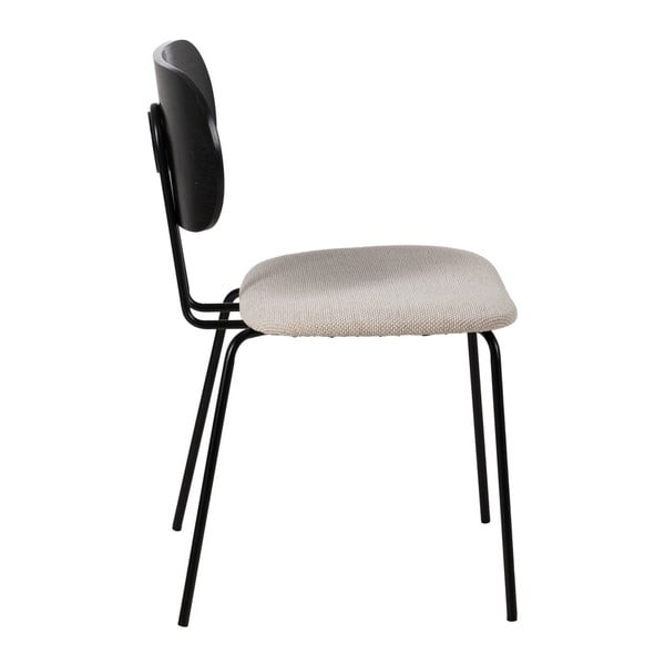 Bielo-čierne jedálenské stoličky v súprave 4 ks Cleo – Ixia-image-3