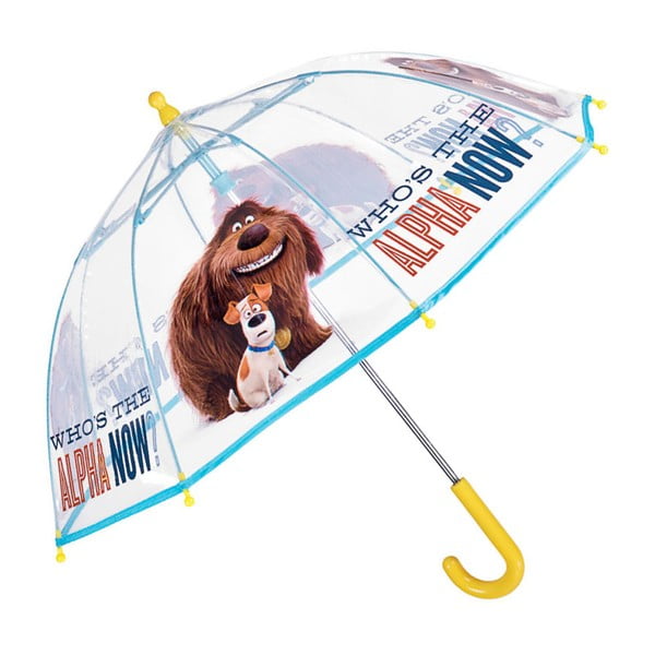 Detský transparentný tyčový dáždnik pre deti Ambiance Birdcage Alpha, ⌀ 64 cm