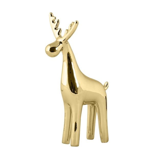 Dekoratívna soška KJ Collection Reindeer Ceramic Gold
