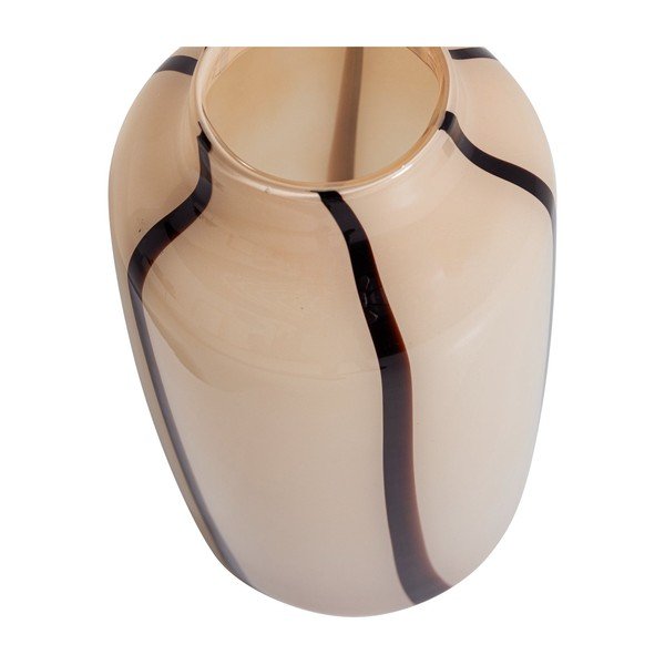 Hnedá/béžová sklenená váza (výška  35 cm) Selena – WOOOD-image-2