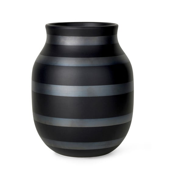 Čierna keramická váza ø 16 cm Omaggio - Kähler Design
