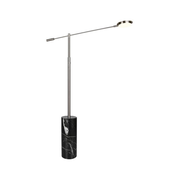 Čierna/v striebornej farbe LED stojacia lampa (výška  145 cm) Fiore – Trio Select