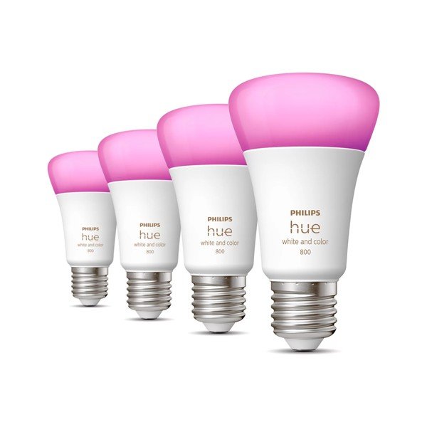 LED žiarovky v súprave 4 ks E27, 9 W White and color ambiance – Philips Hue-image-1