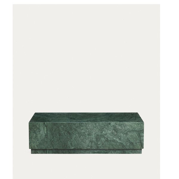 Zelený mramorový konferenčný stolík 50x100 cm Sorein – Kave Home-image-3