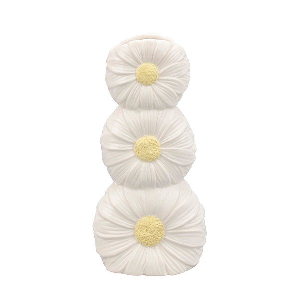 Krémovobiela keramická váza (výška  21 cm) Florysia – Yes Everyday