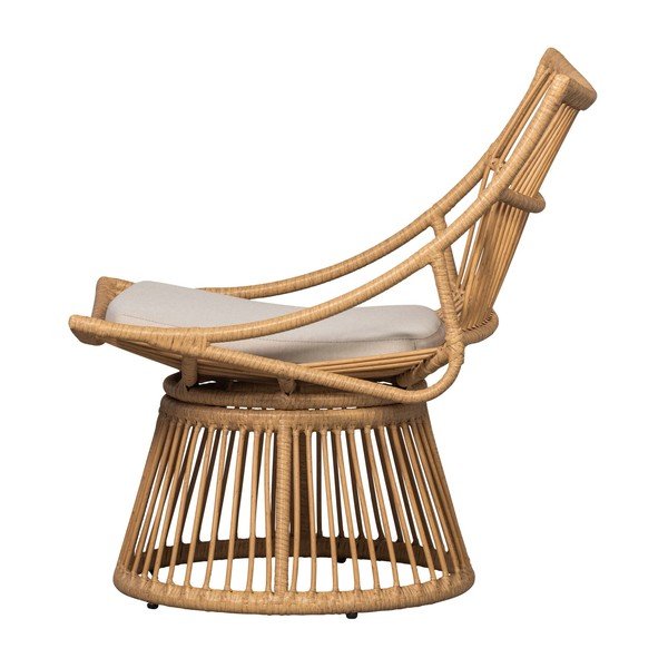 Z umelého ratanu záhradné kreslo v prírodnej farbe Alatna – WOOOD-image-3