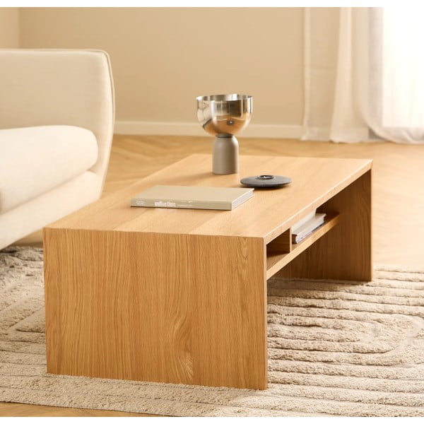 Konferenčný stolík v dekore duba v prírodnej farbe 60x120 cm Arlon – Actona-image-1