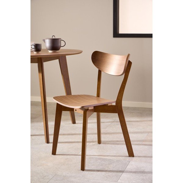 Hnedá jedálenská stolička Roxby – Actona-image-3