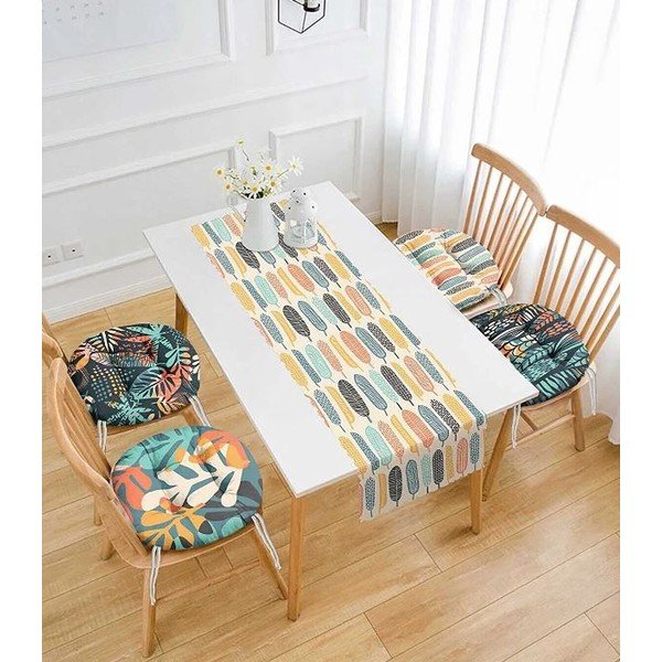 Súprava sedákov a behúňa 5 ks Long Leaves – Mila Home-image-1