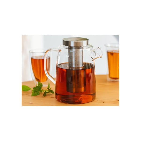 Sklenená čajová kanvica Vialli Design, 1,5 l-image-3