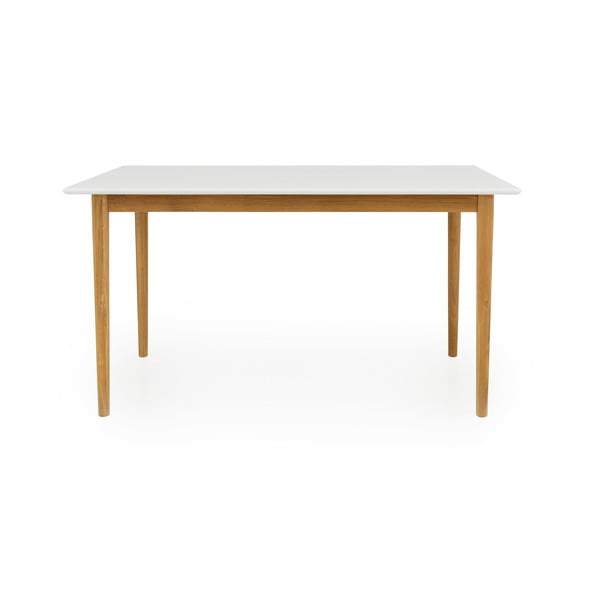 Biely jedálenský stôl Tenzo Svea, 140 x 80 cm