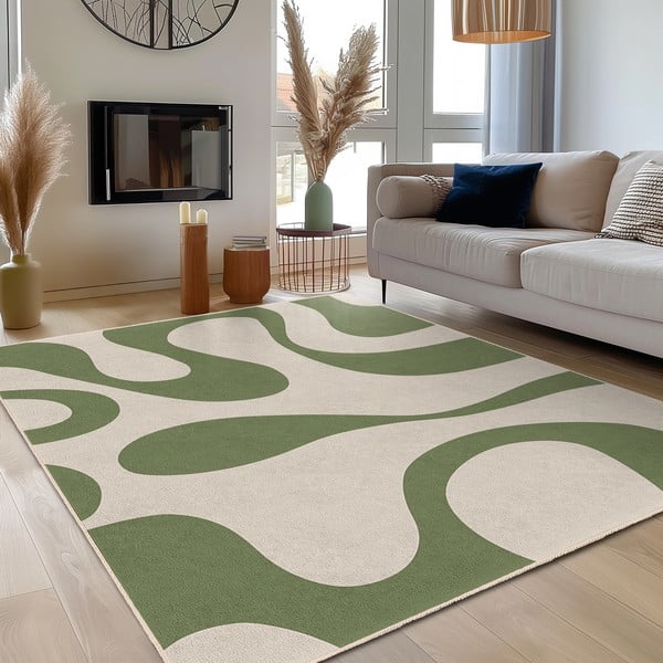 Zelený prateľný koberec 160x230 cm Matcha Latte – Mila Home-image-3