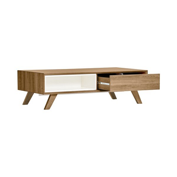 Konferenčný stolík s bielymi detailmi Marckeric Tivoli, 120 × 35 cm-image-4